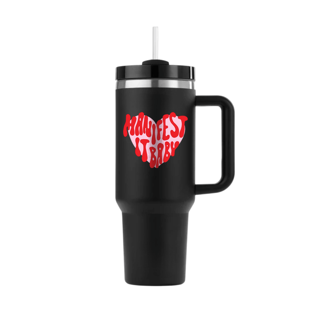 Manifest It Baby Tumbler - Memories InsiteMANIFEST IT TUMBLER-(BLACK)